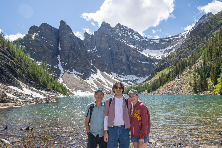 Don, Kade, And Sierra Stark, Lake Agnes, AB
