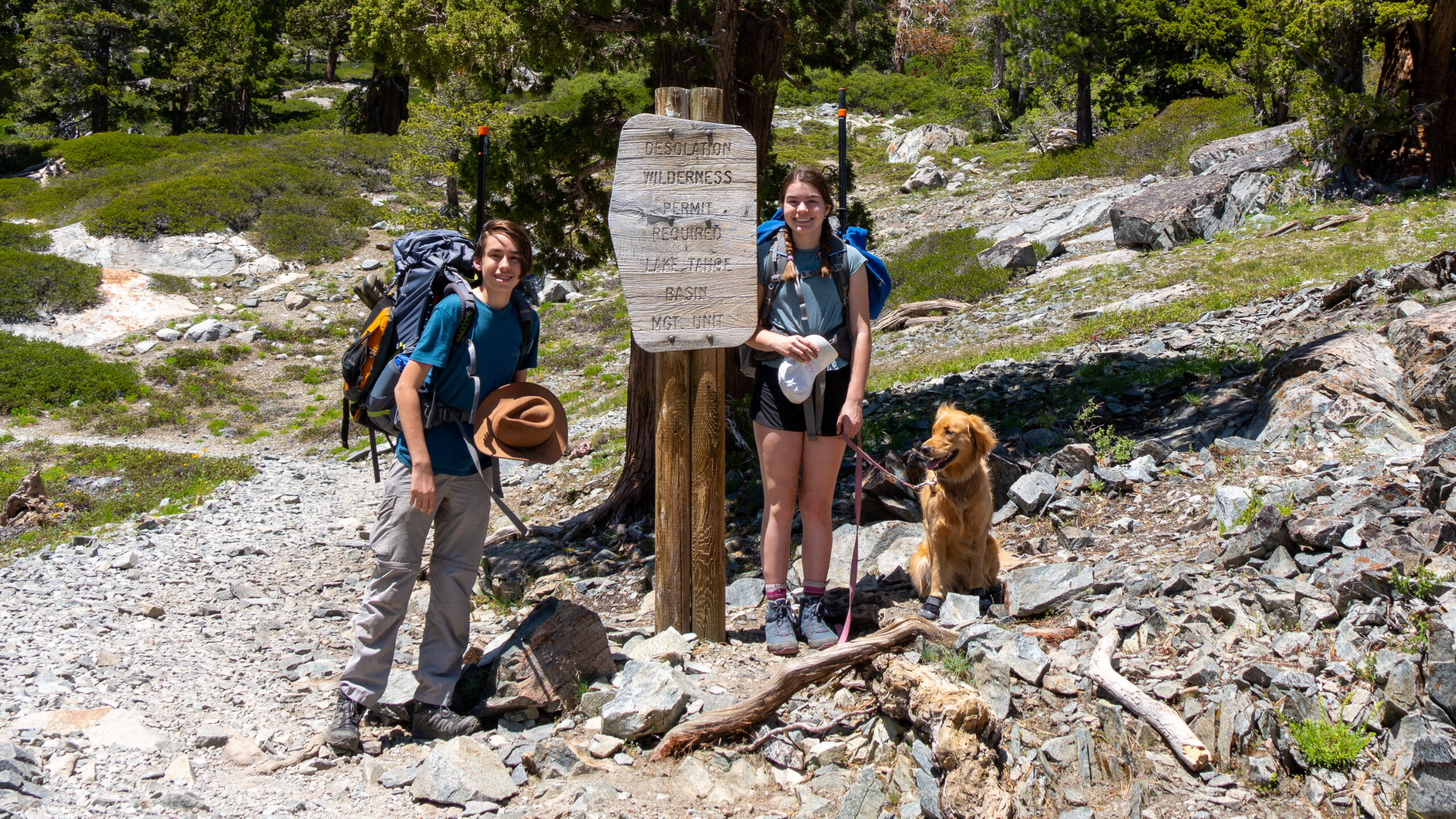 Sierra And Kade Stark And Riley, Desolatiion Wilderness, CA