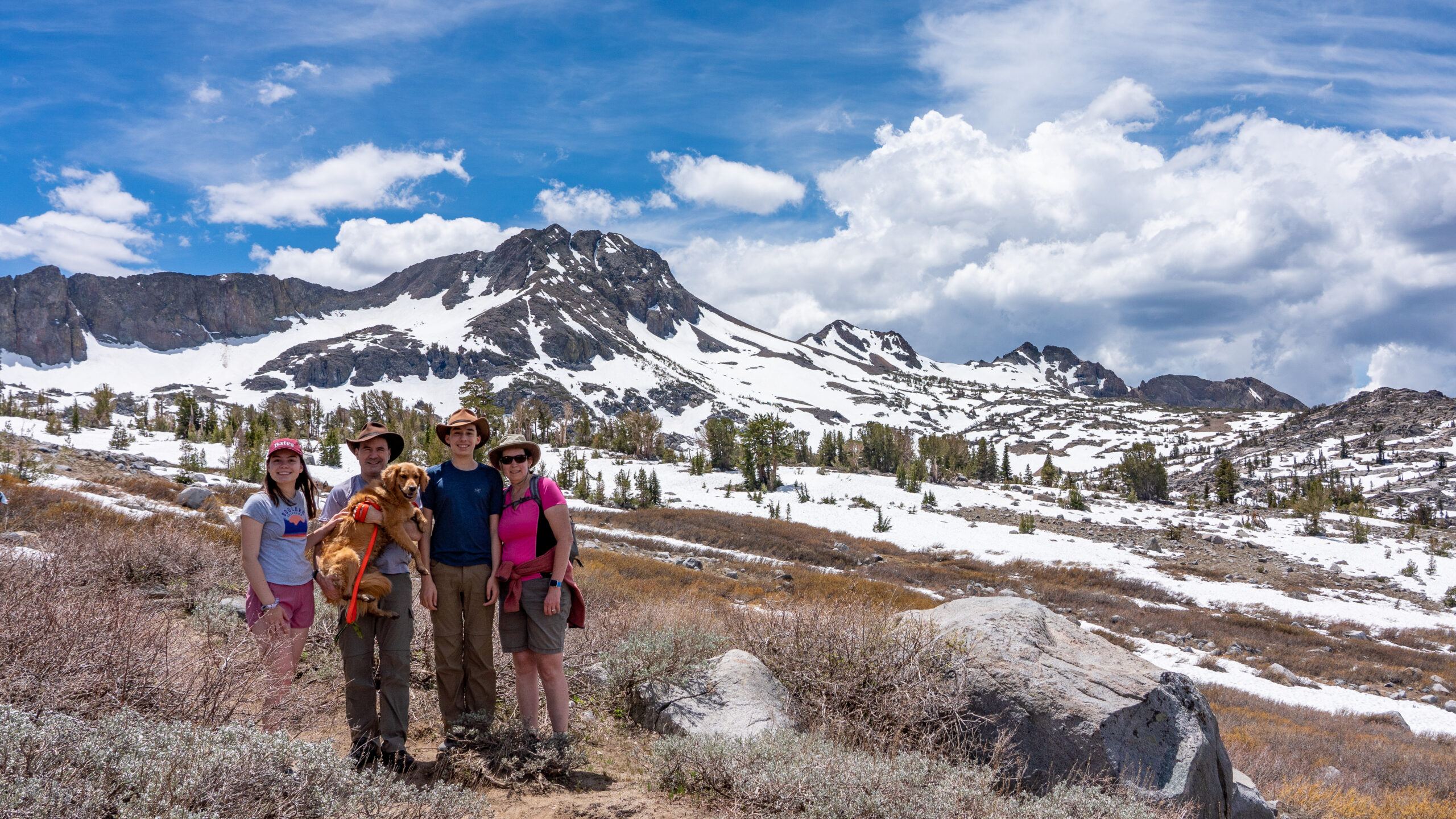 Sierra, Don, Kade, Laura, And Riley Stark, Carson Pass, CA