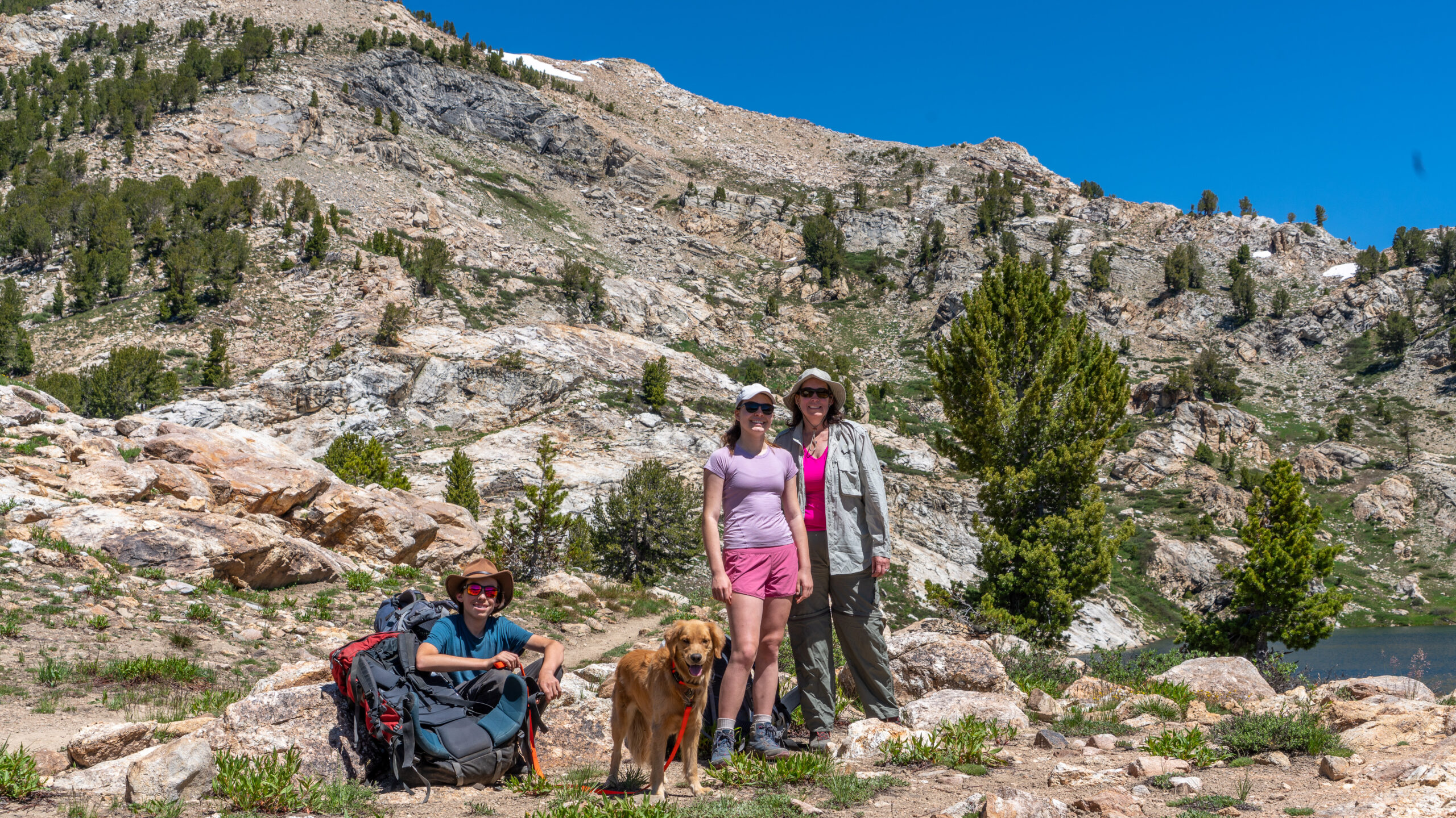 Kade, Sierra, And Laura Stark, Ruby Mountains Wilderness, NV